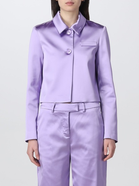 Womens Purple Jacket by Giglio GOOFASH