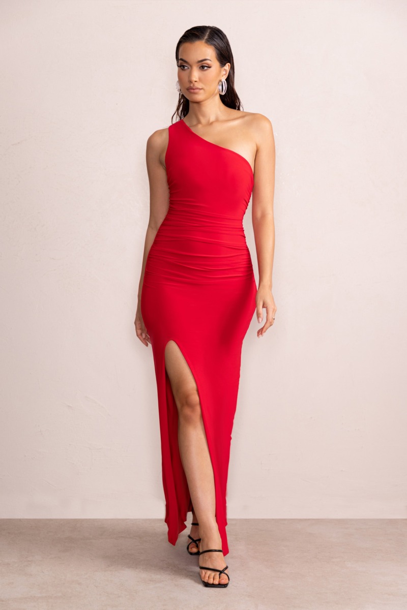 Womens Red - Maxi Dress - Club L London GOOFASH