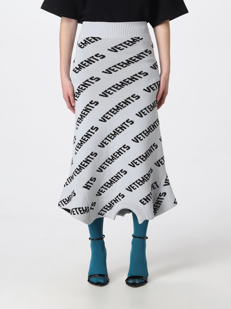 Women's Skirt Grey Giglio - Vetements GOOFASH