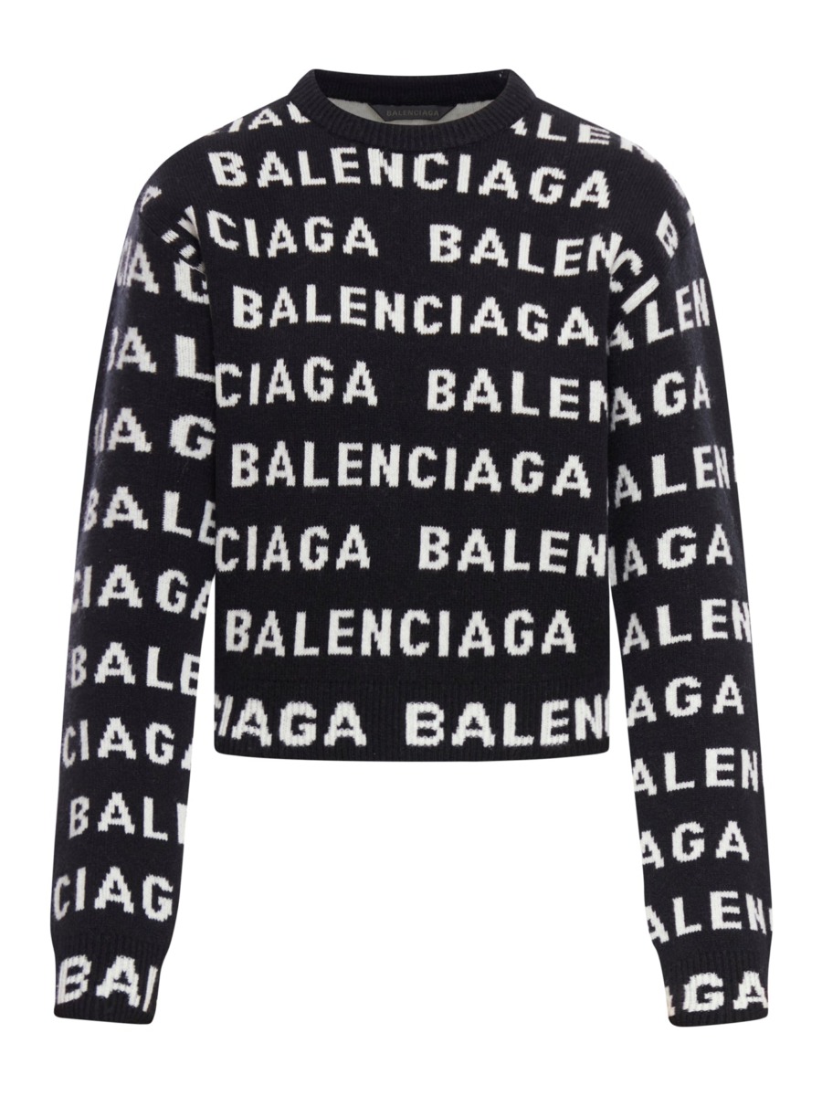 Womens Sweater Black Suitnegozi Balenciaga GOOFASH