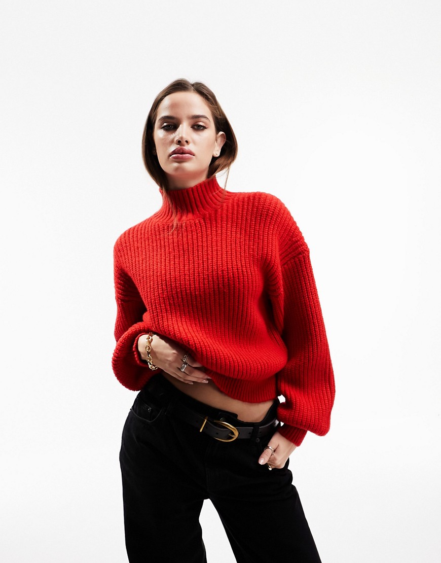 Women's Sweater Red by Asos GOOFASH