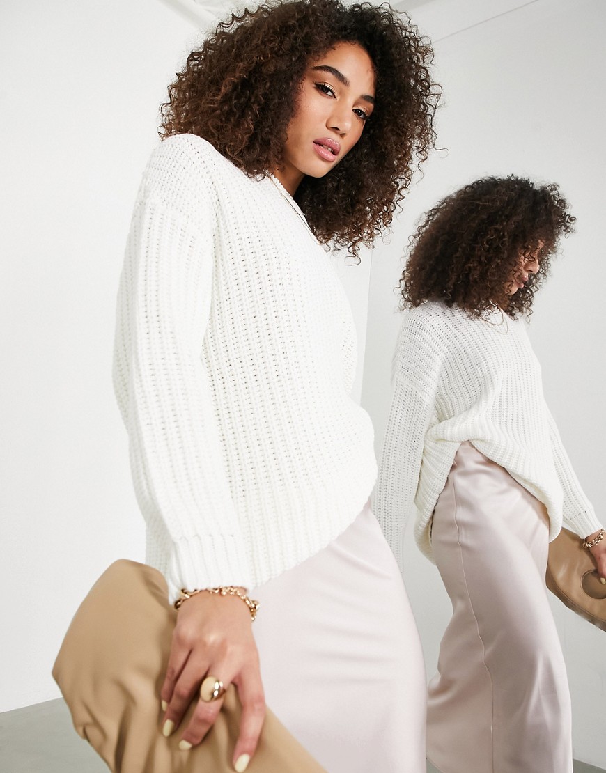 Womens Sweater in White Asos GOOFASH