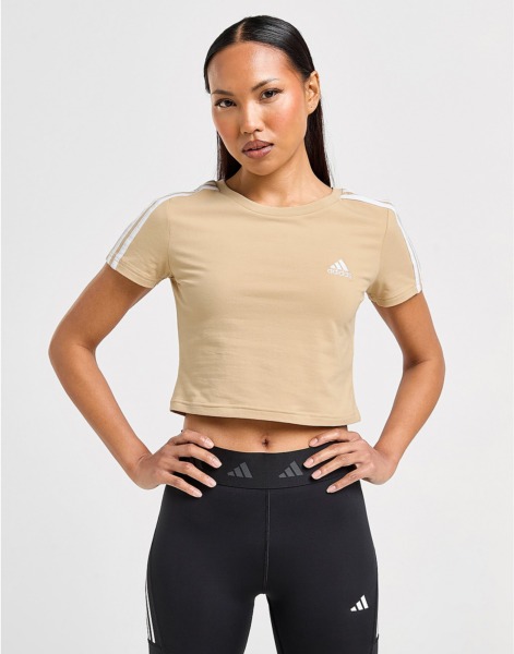 Womens T-Shirt Beige JD Sports - Adidas GOOFASH