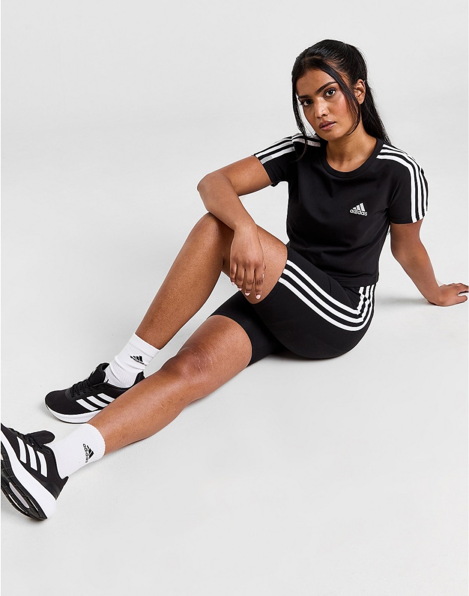 Women's T-Shirt Black JD Sports - Adidas GOOFASH