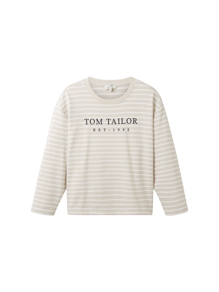 Women's T-Shirt Grey - Tom Tailor GOOFASH