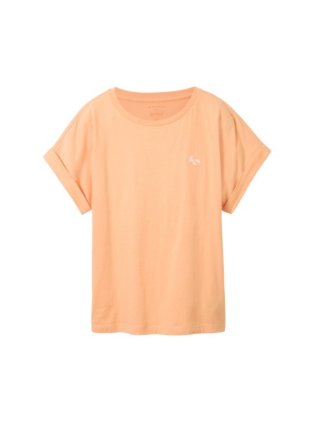 Women's T-Shirt Orange Tom Tailor GOOFASH