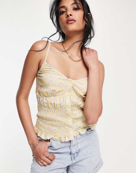 Womens Top in Yellow French Connection Asos GOOFASH