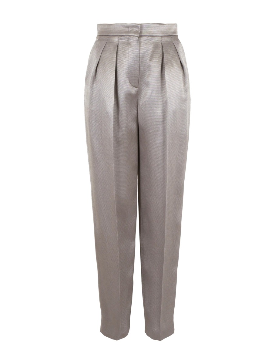 Women's Trousers Grey Armani - Suitnegozi GOOFASH