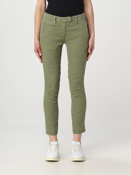 Womens Trousers Olive - Giglio GOOFASH