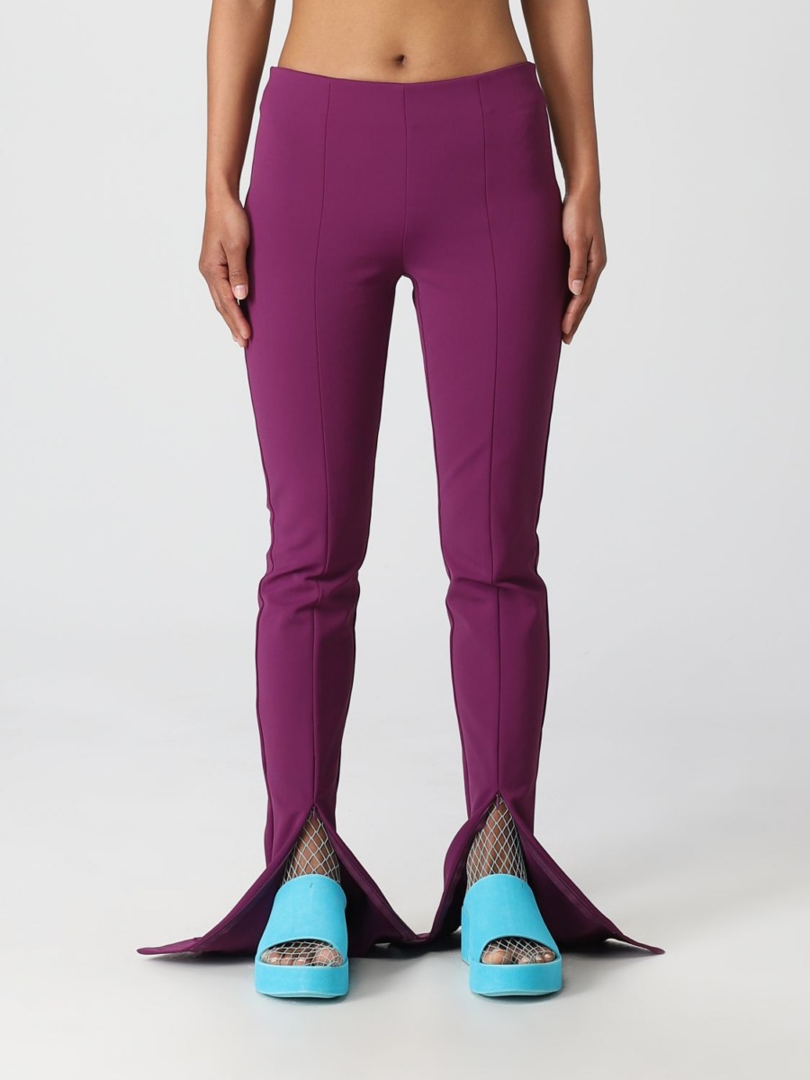 Womens Trousers Purple - Sportmax - Giglio GOOFASH