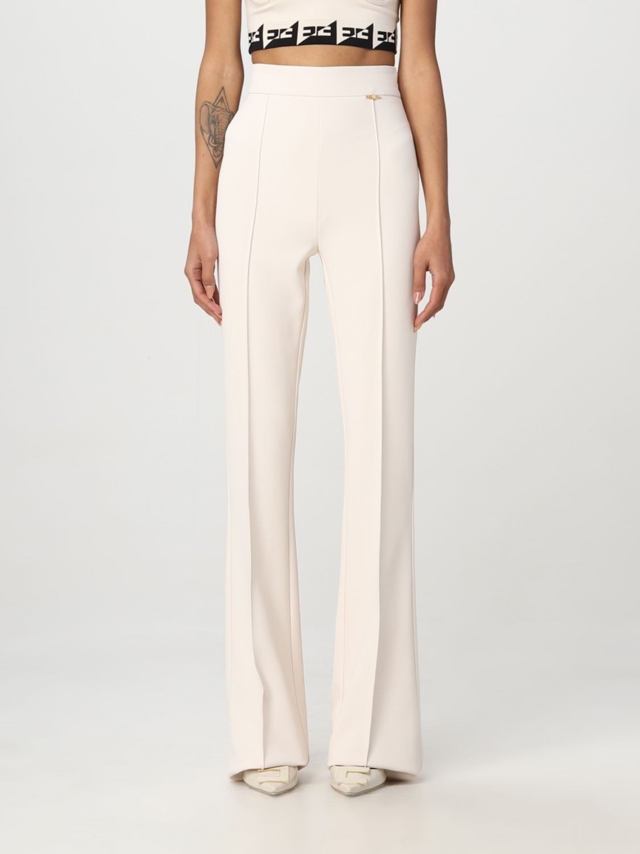 Women's Trousers in Cream from Giglio GOOFASH