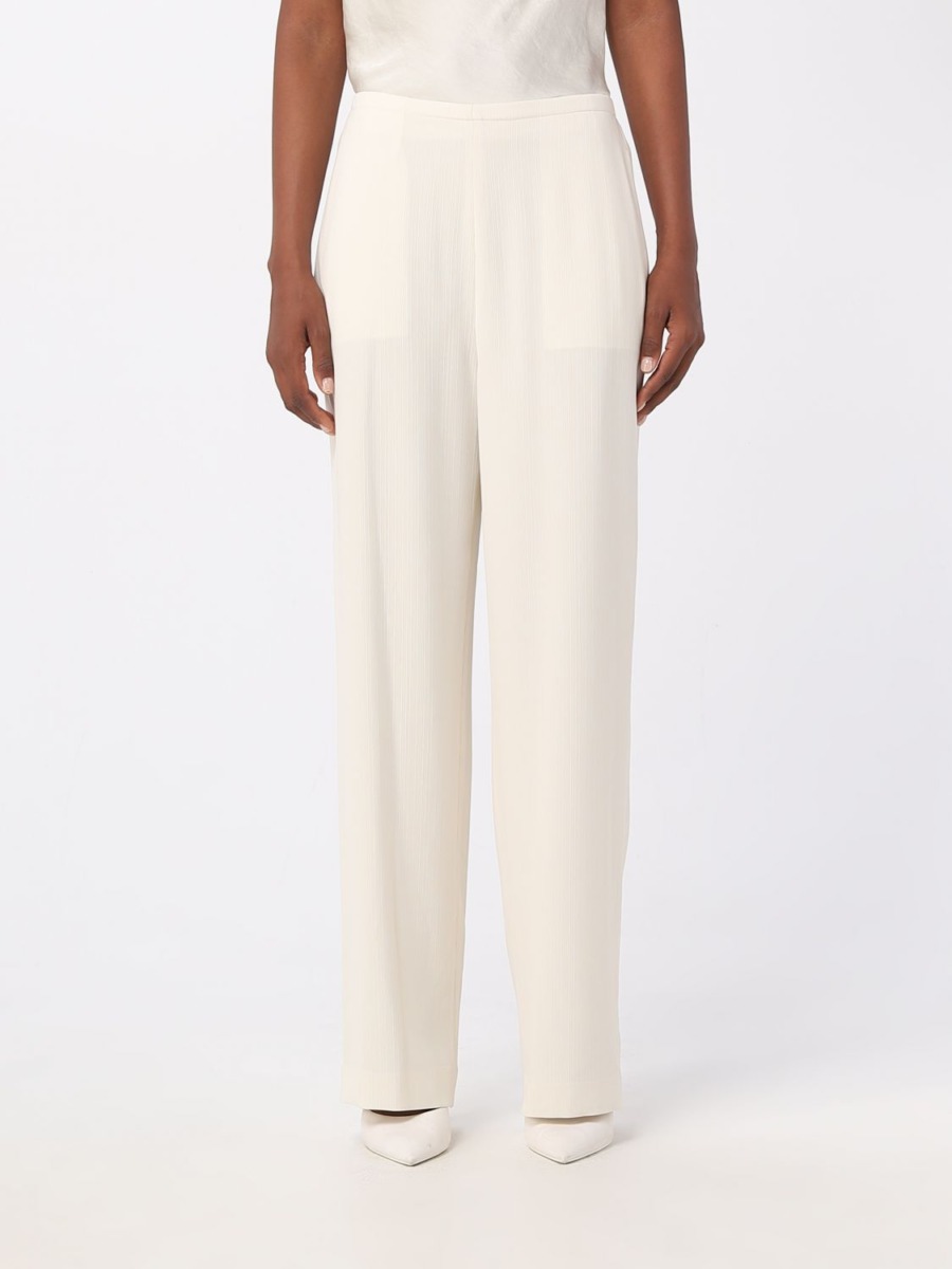 Womens Trousers in Ivory at Giglio GOOFASH