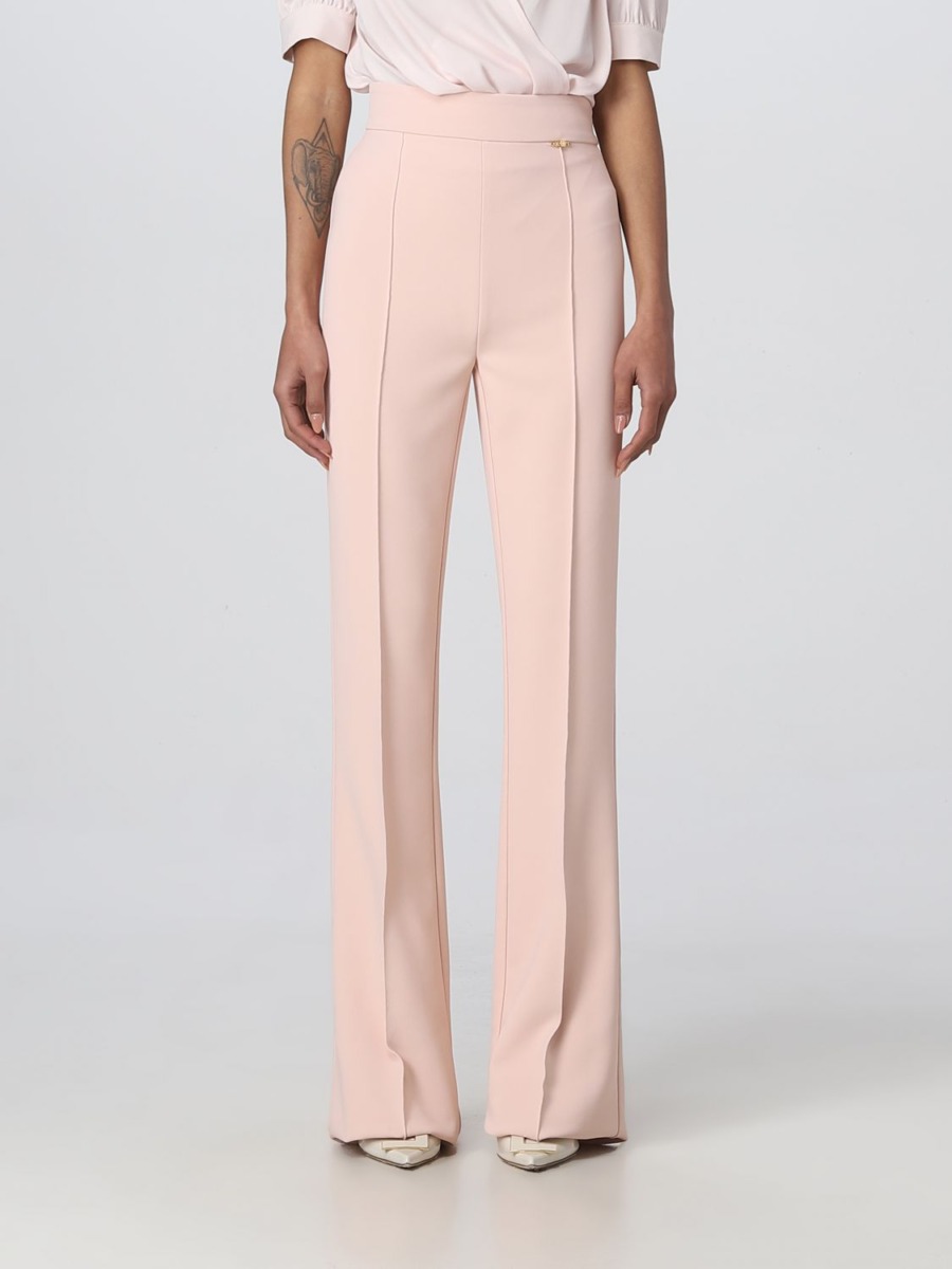 Women's Trousers in Pink by Giglio GOOFASH