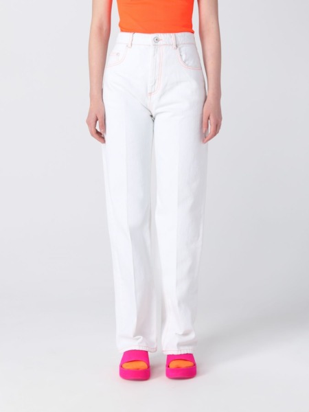 Women's White Jeans - Giglio - Sportmax GOOFASH
