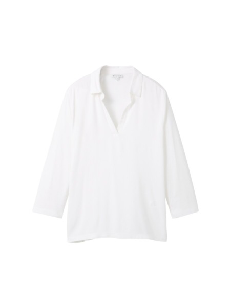 Women's White - T-Shirt - Tom Tailor GOOFASH