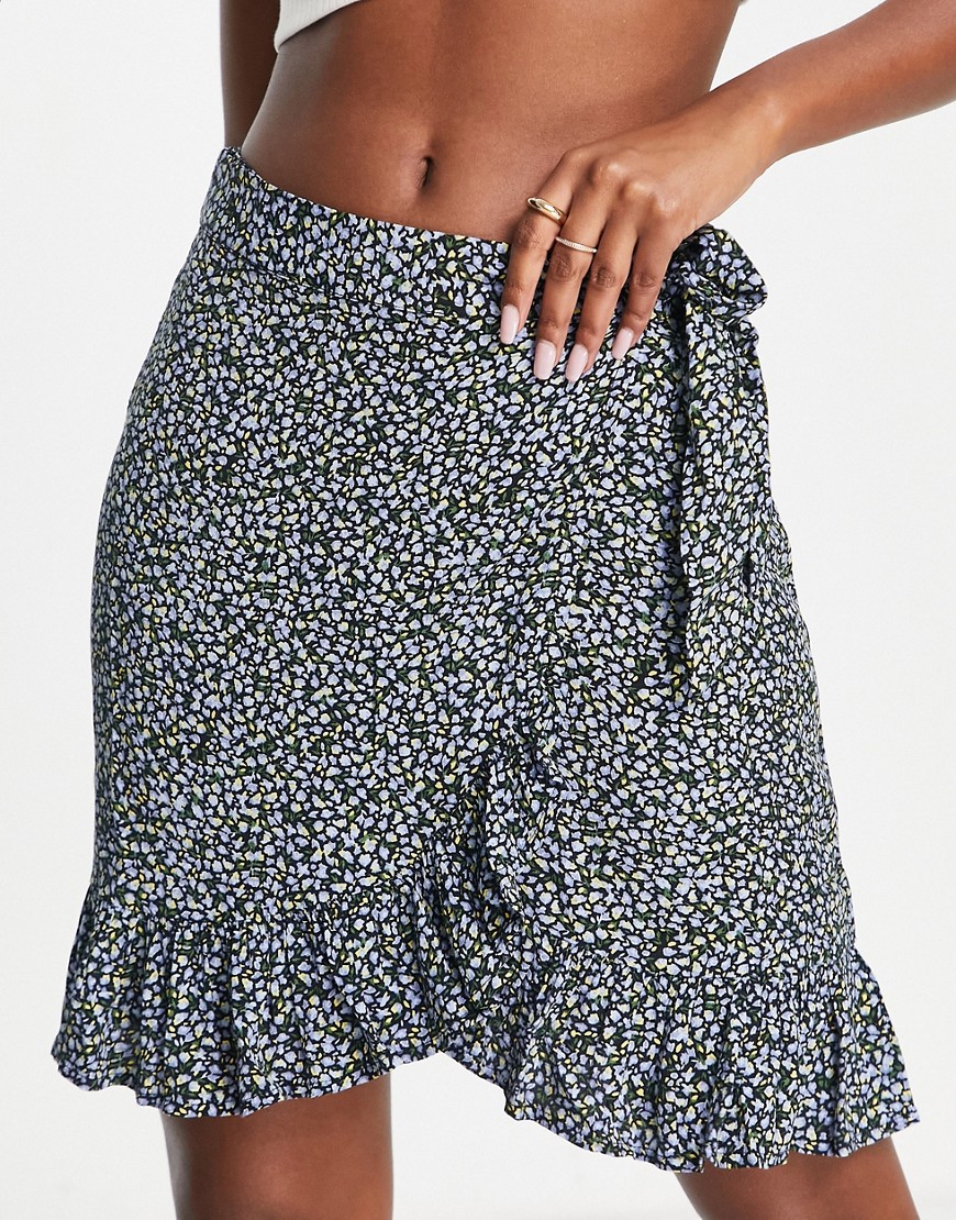 Womens Wrap Skirt in Multicolor Vila - Asos GOOFASH