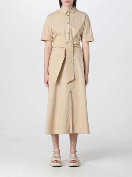 Woolrich Dress in Beige for Woman at Giglio GOOFASH