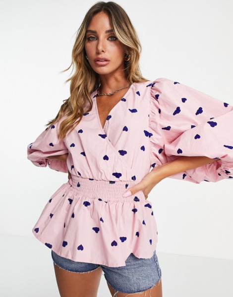 Y.A.S - Ladies Pink Blouse by Asos GOOFASH