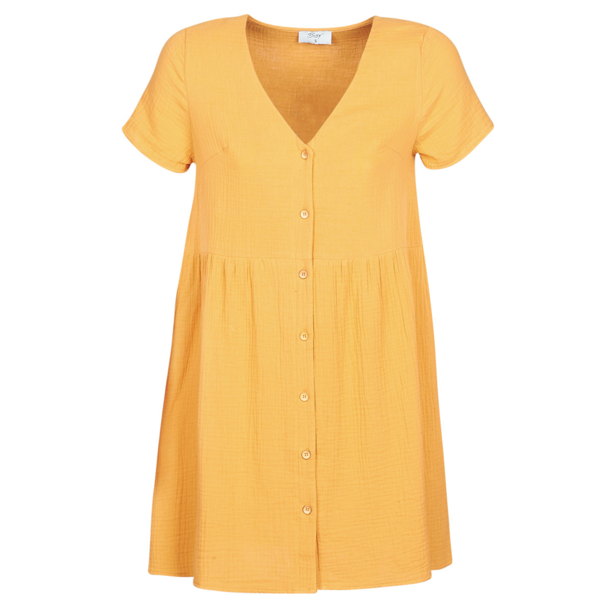 Yellow - Dress - Betty London - Woman - Spartoo GOOFASH