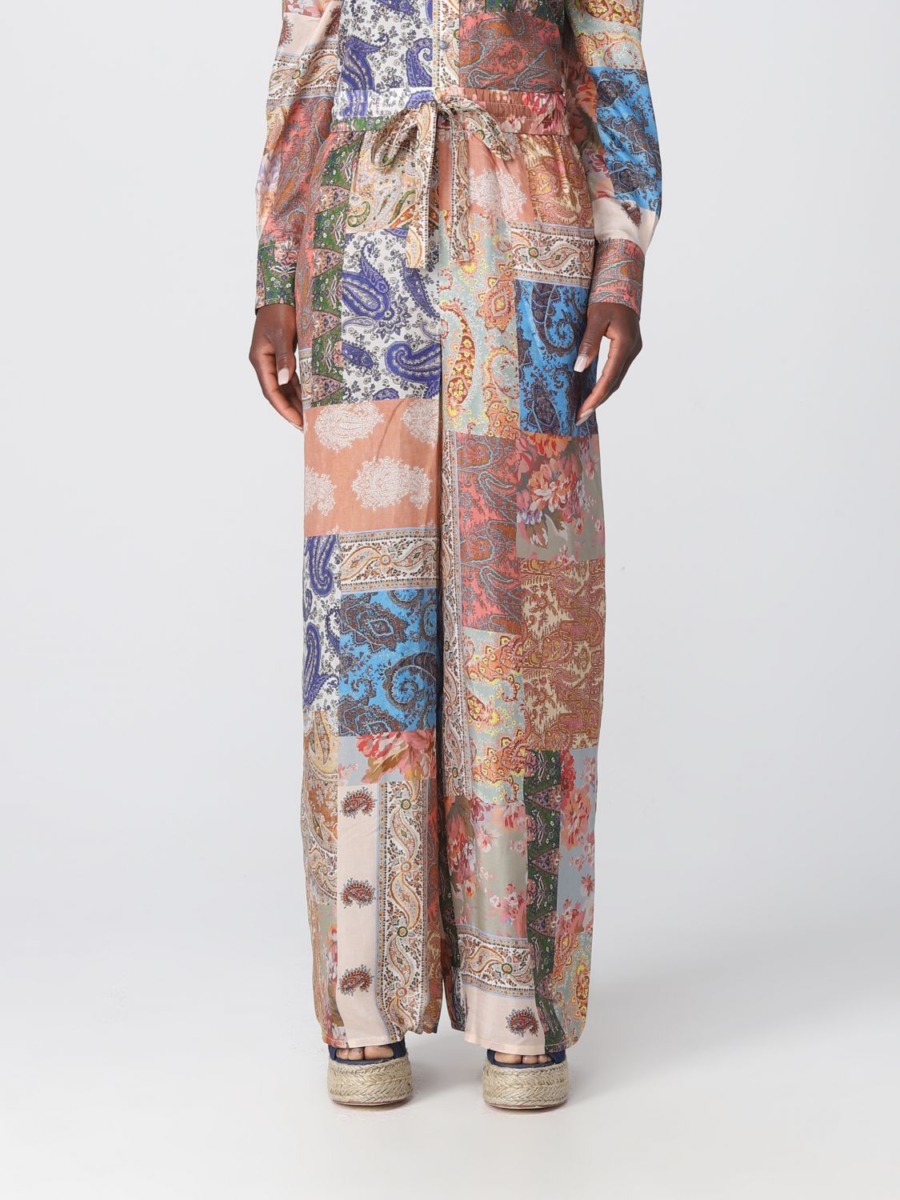 Zimmermann - Ladies Trousers in Multicolor by Giglio GOOFASH