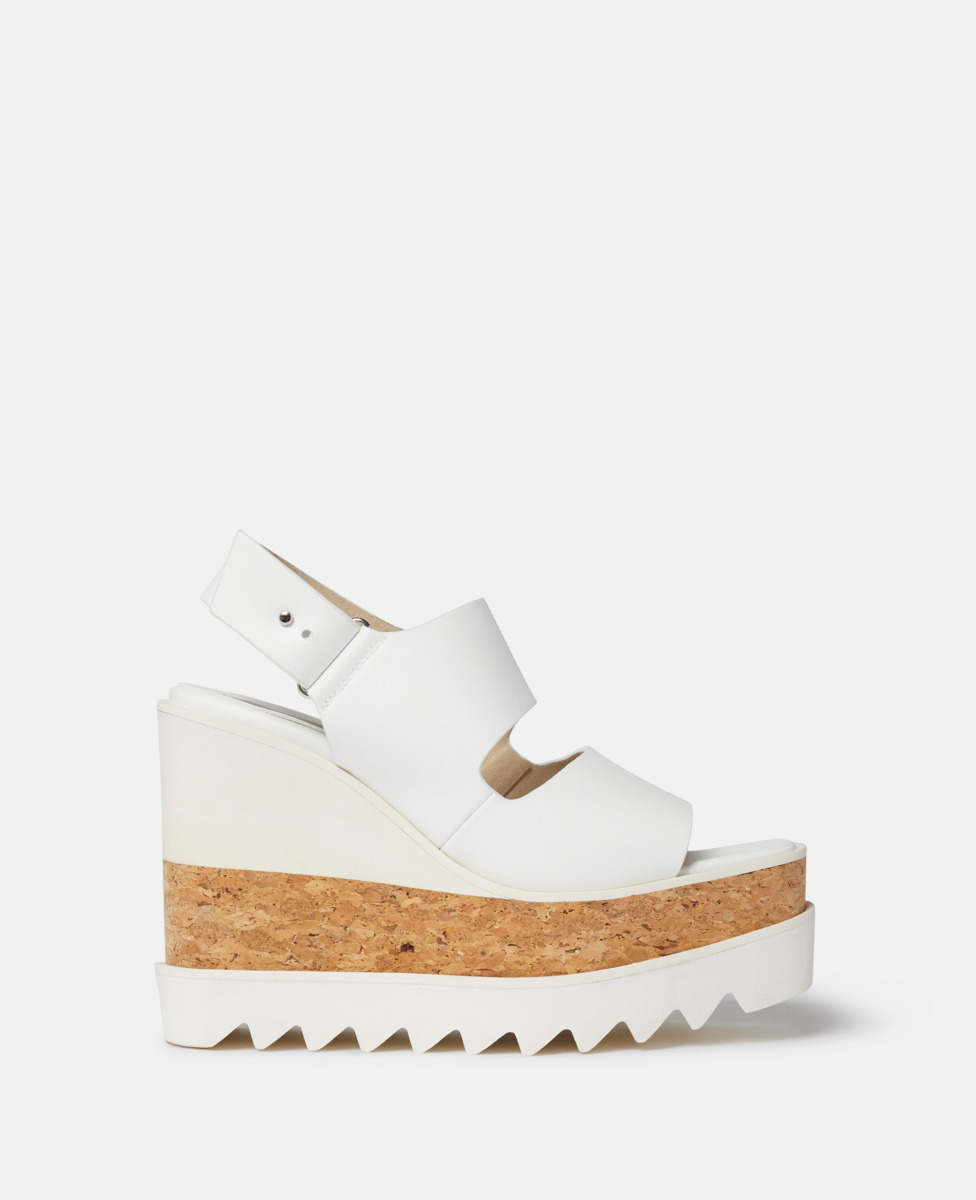 Stella McCartney Elyse Alter Mat Platform Sandals Pure White GOOFASH