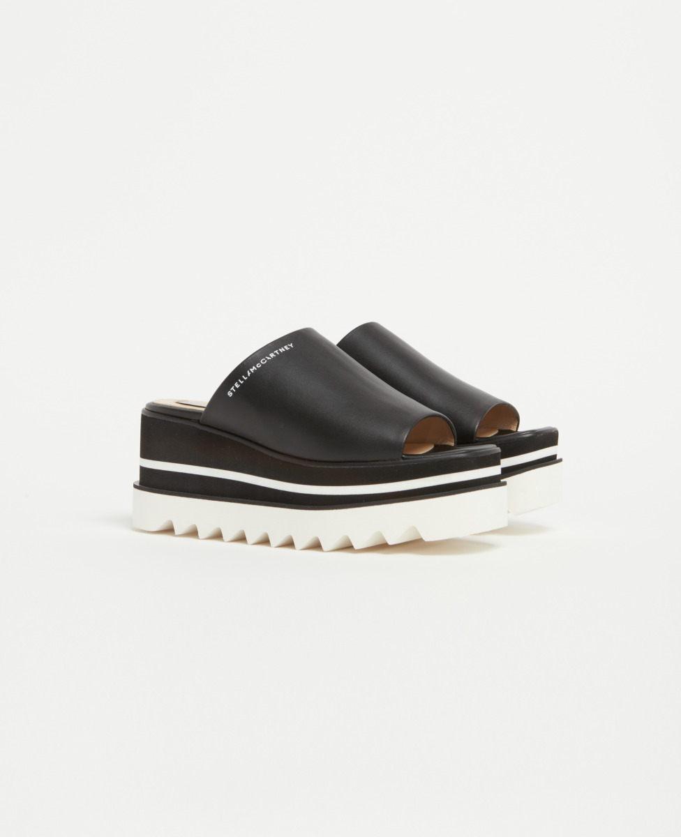 Stella McCartney neak Elyse Platform Mules Black GOOFASH