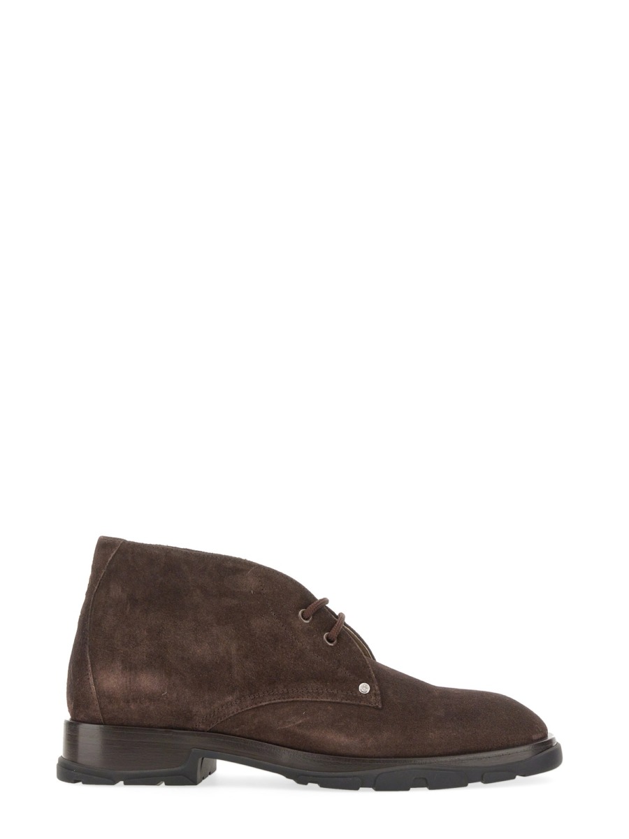 Alexander Mcqueen Suede Boot Brown - Eleonora Bonucci | GOOFASH
