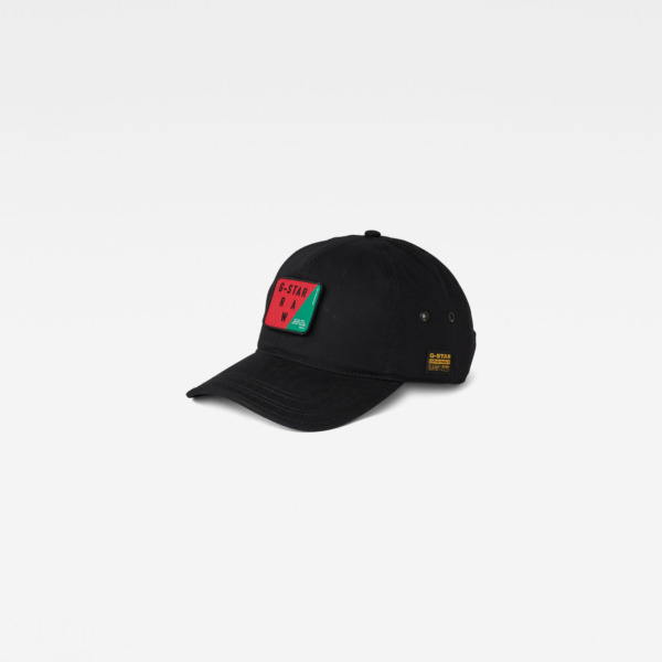 G-Star Raw Avern Badge Baseball Cap Black | GOOFASH
