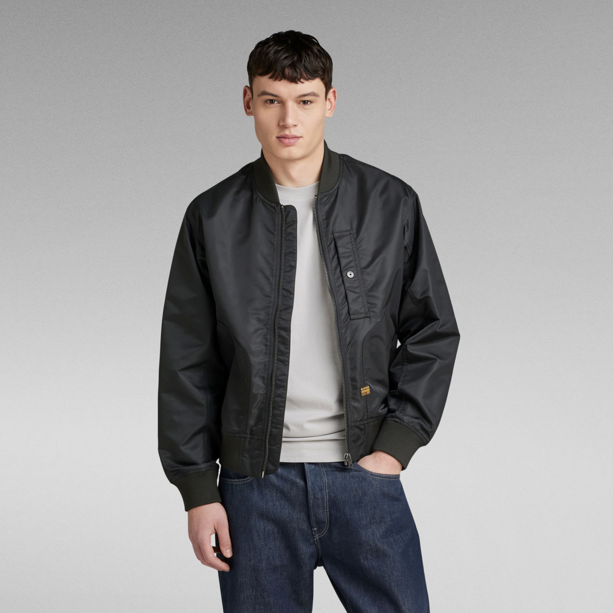 G-Star Raw Deck Bomber Jacket Black | GOOFASH