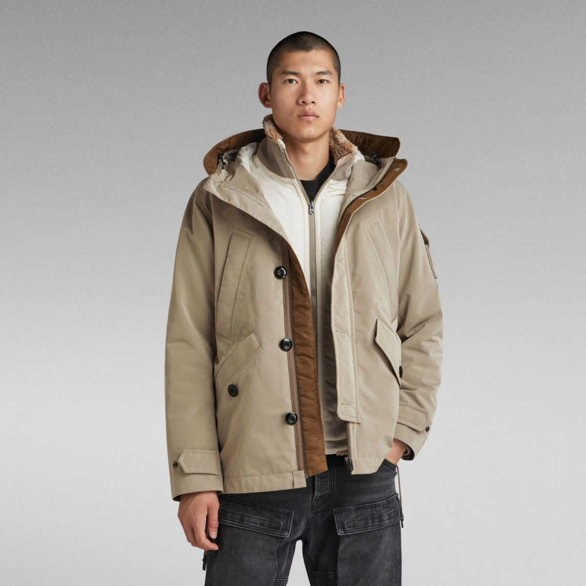 G-Star Raw In Adaptable Vodan Jacket Grey | GOOFASH