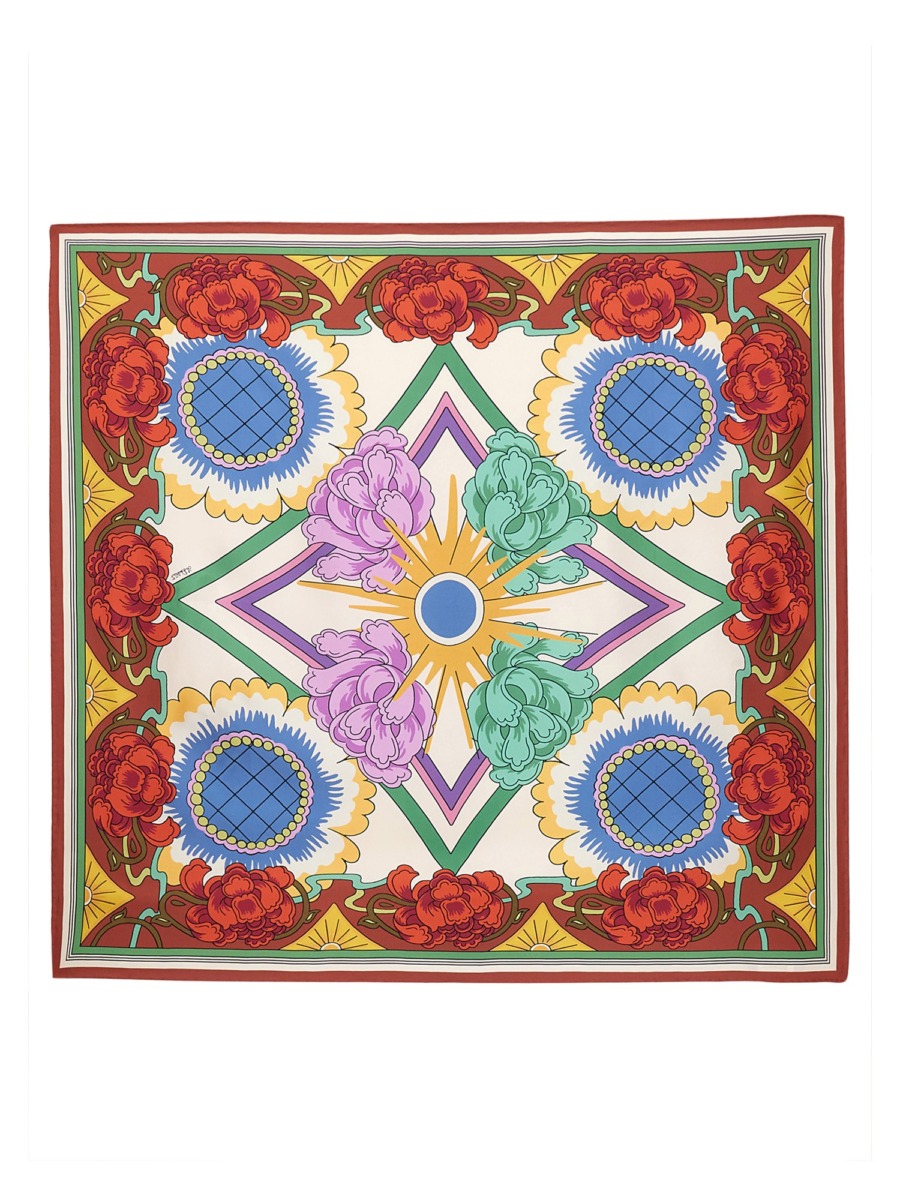La Doublej Scarf Taormina Placed Multicolor - Eleonora Bonucci | GOOFASH