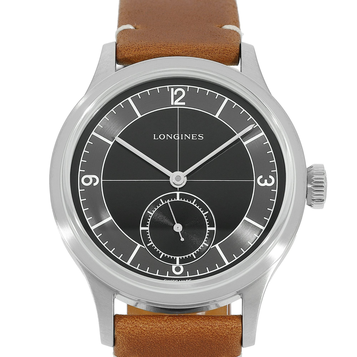 Longines Watch Heritage Classic Sector Dial Black - Chronext | GOOFASH