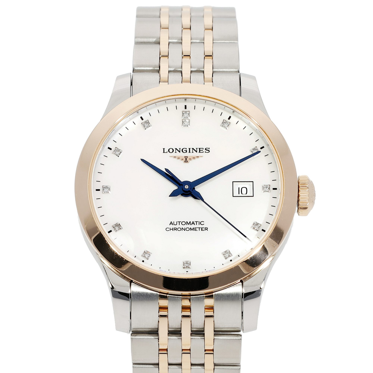 Longines Watch Record Collection White - Chronext | GOOFASH