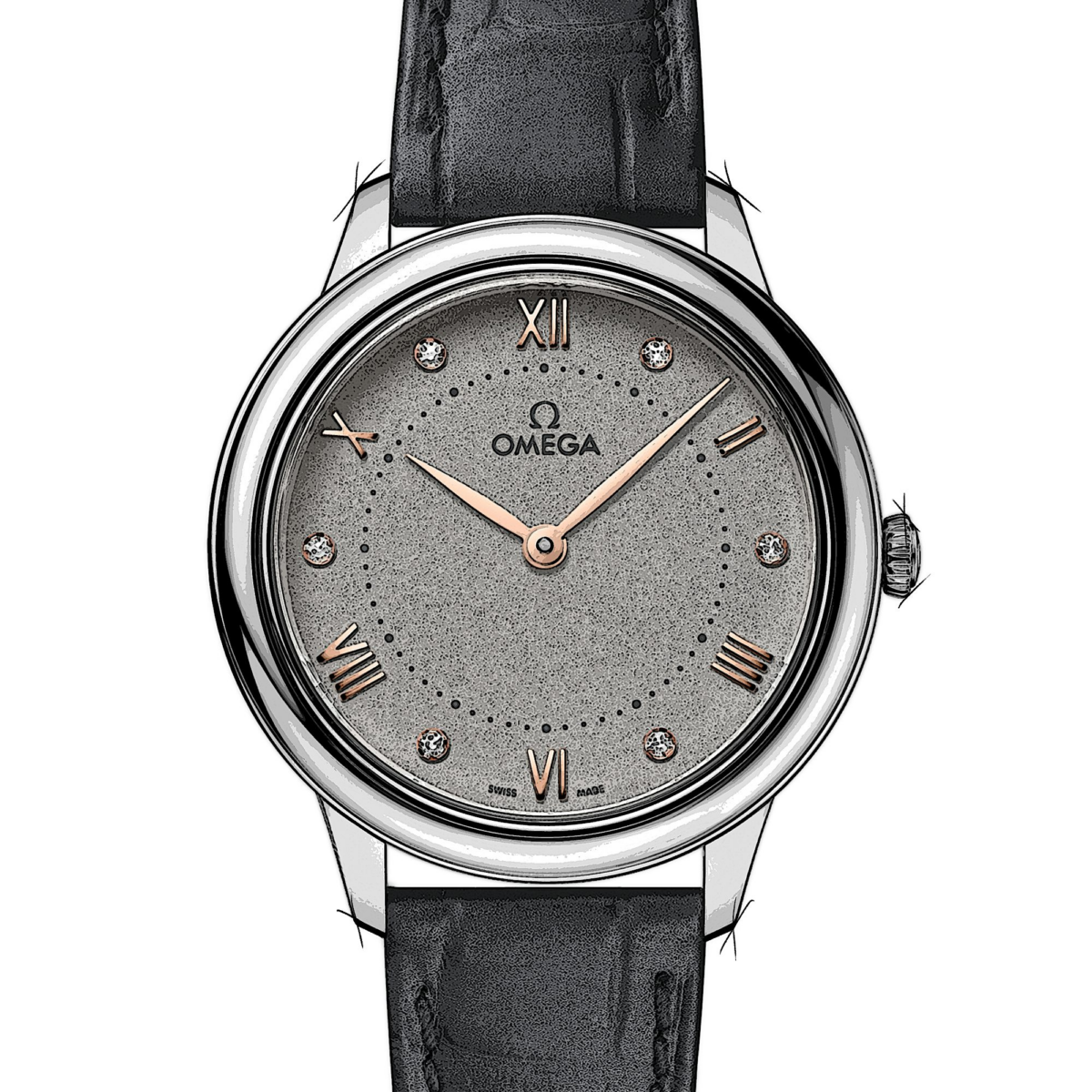 Omega Watch De Ville Prestige Quartz Mm Grey - Chronext | GOOFASH