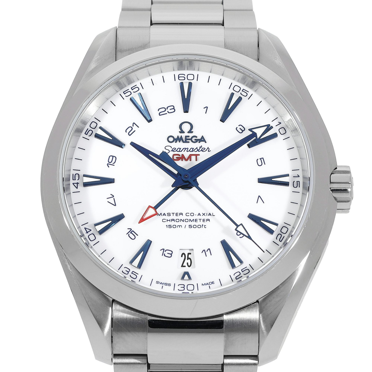 Omega Watch Seamaster Aqua Terra Master Co Axial Gmt White - Chronext | GOOFASH