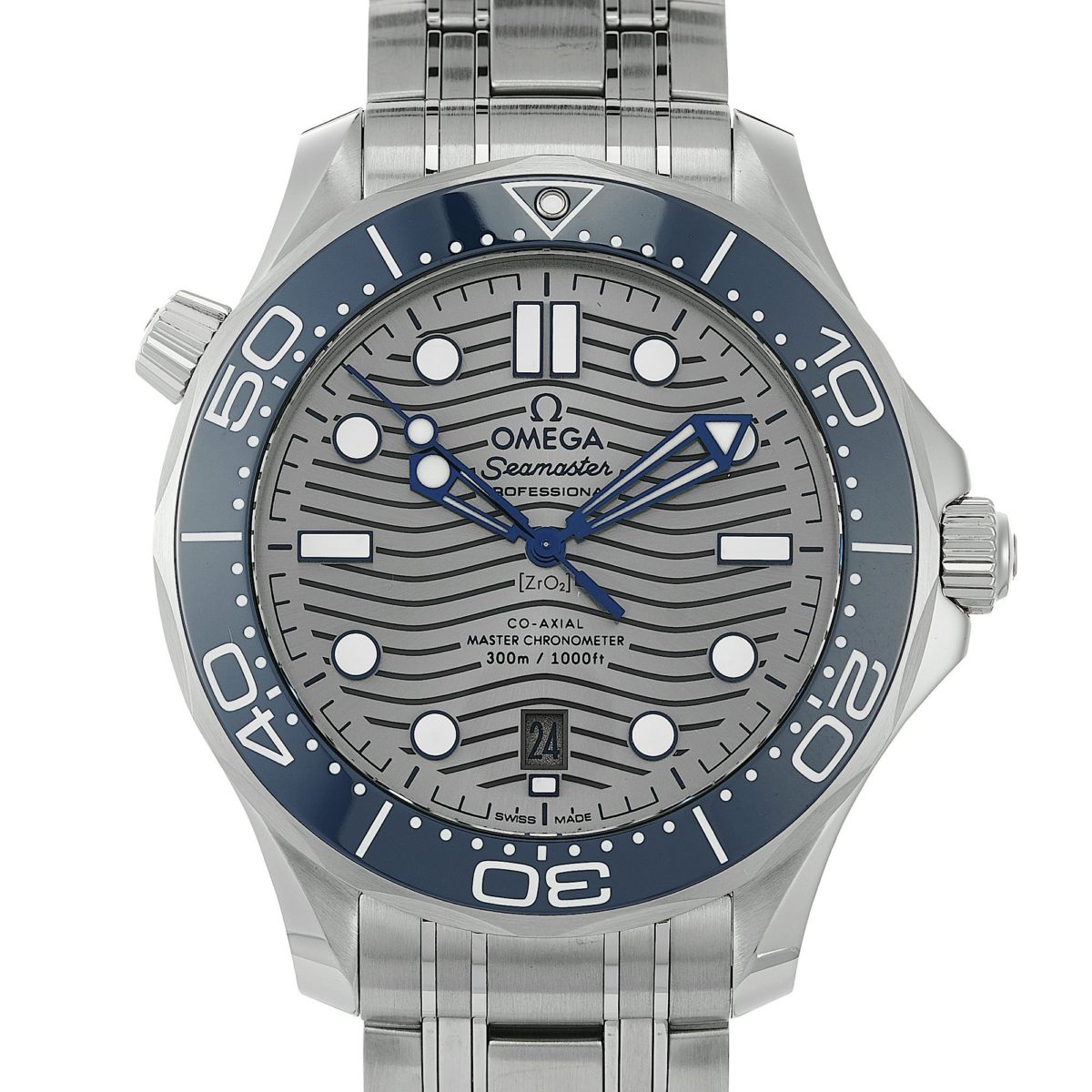 Omega Watch Seamaster Diver Co Axial Chronometer Grey - Chronext | GOOFASH