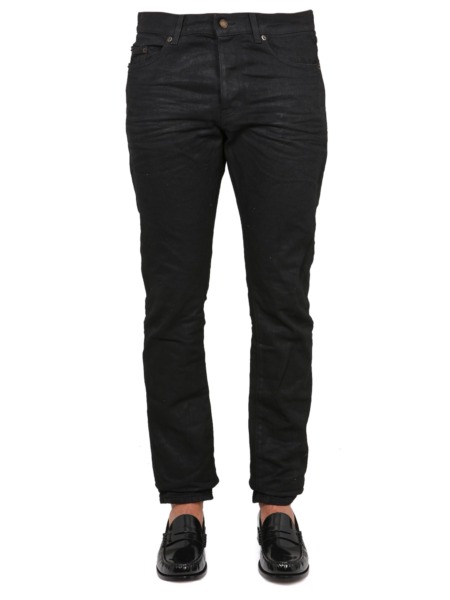 Saint Laurent Jeans Slim Fit Black - Eleonora Bonucci | GOOFASH